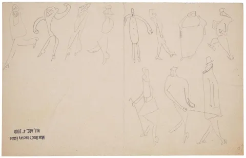 Figures in various poses by Franz Kafka