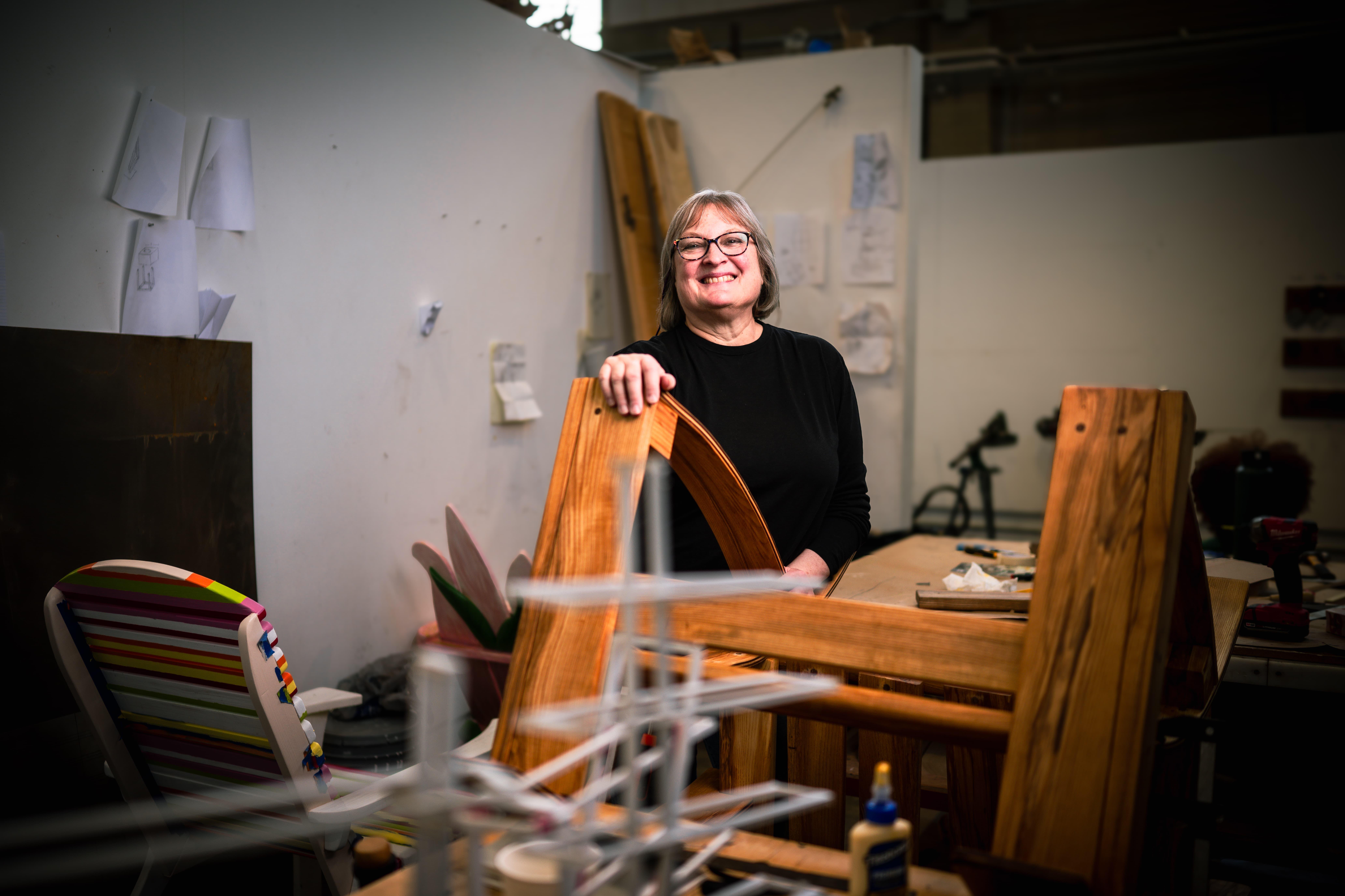 Amy Forsyth in her studio.