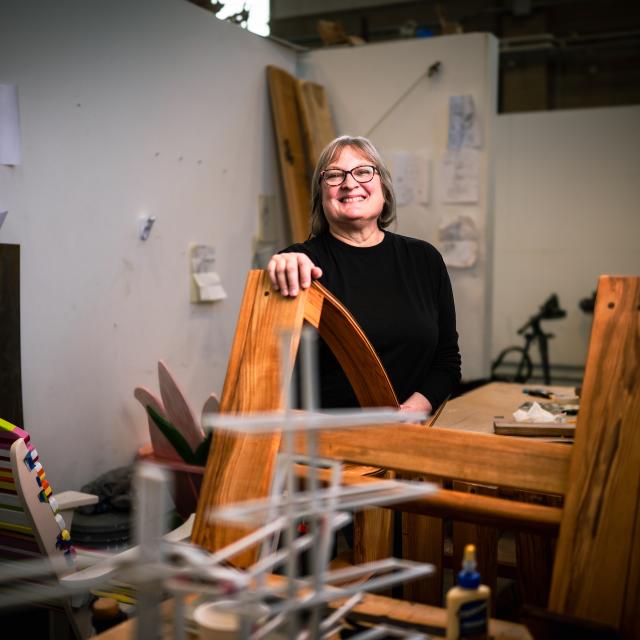 Amy Forsyth in her studio.