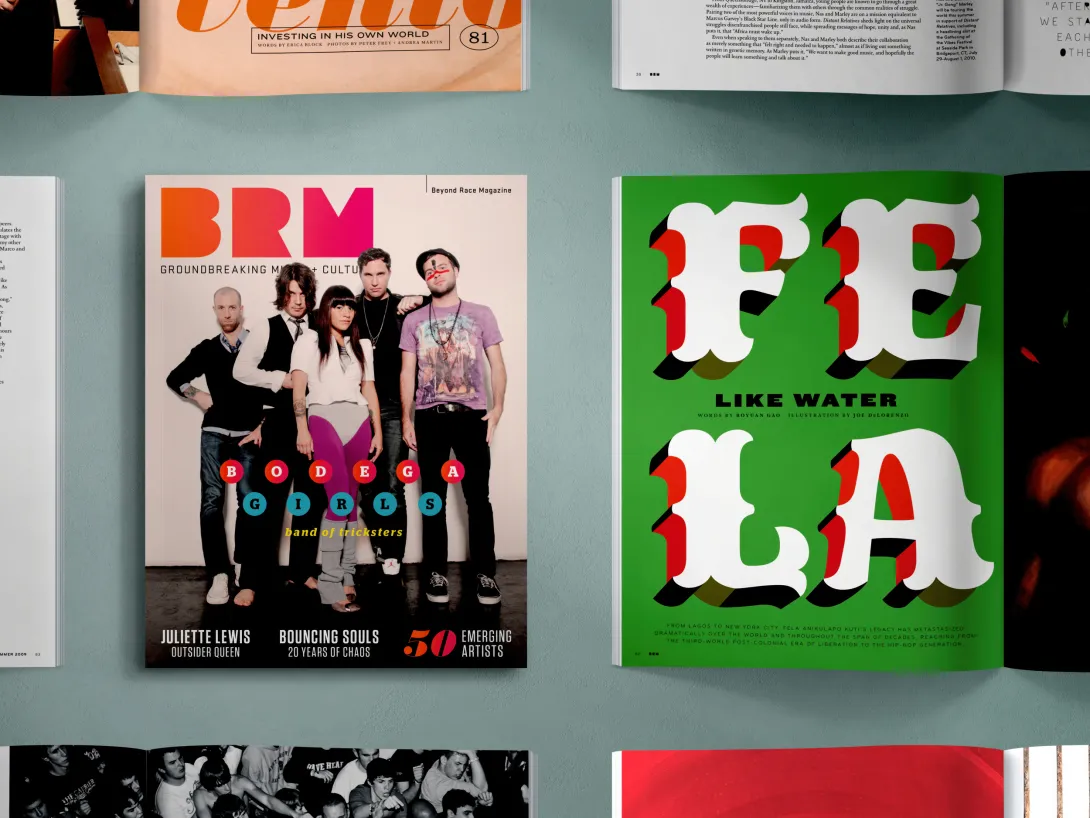 Redesign of an independent, groundbreaking music and culture publication that featured emerging and inclusive artists.