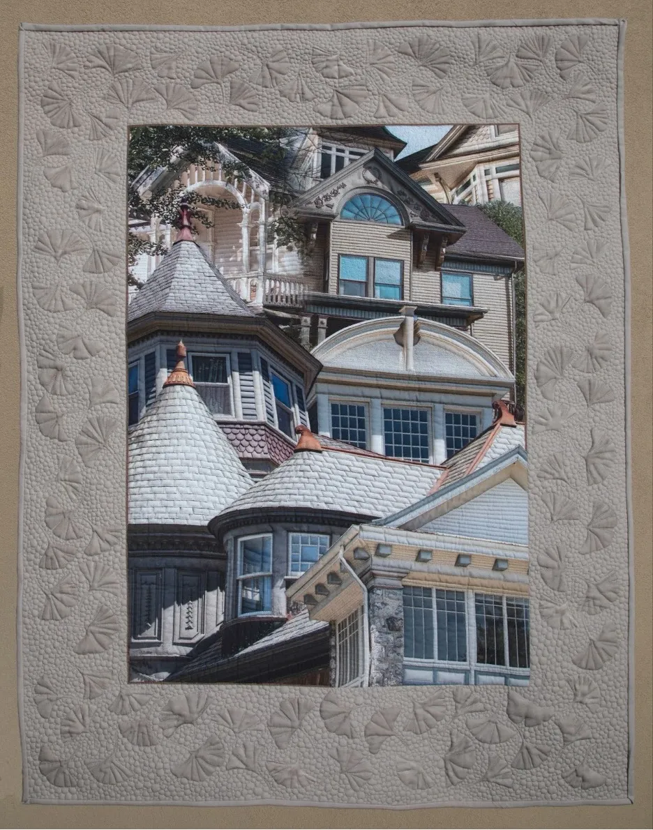 A montage of residential architecture in Easton, PA quilted