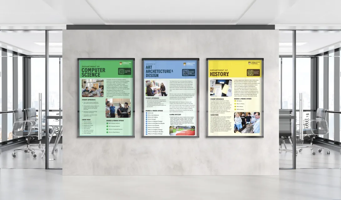 Lehigh CAS Undergraduate Advising Office Posters