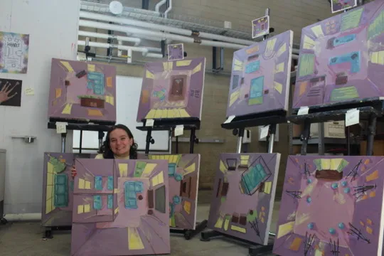 Two images, AV and inHABIT. One features a close-up image of one of my rooms, the other shows all of my rooms with me in the center. 